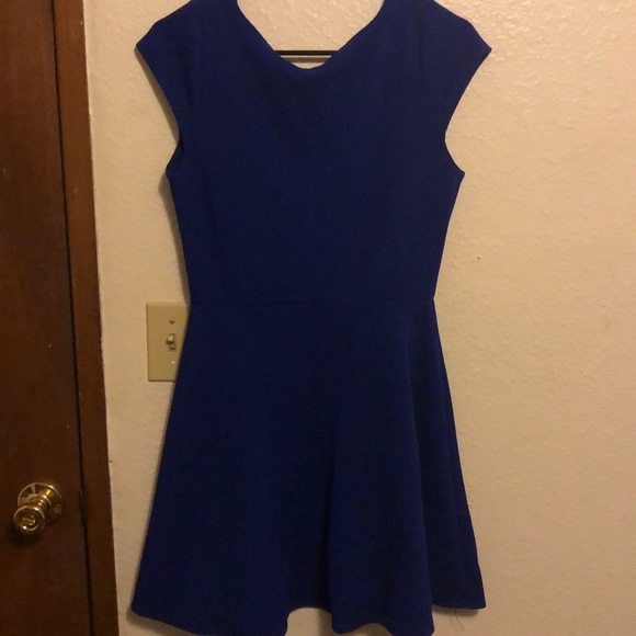 Gorgeous fit and flare dress. Navy blue. Size L. - Picture 2 of 2